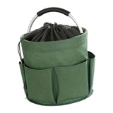 Maxbell Picnic Basket Foldable Grocery Basket for Outdoor Indoor Gardening Women Men Green