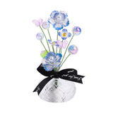 Maxbell Car Dashboard Flower Decor Figurine for Women Girl SUV Sedan Truck Home Blue