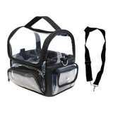 Maxbell Makeup Case Transparent Waterproof Make up Organizer for Women Makeup Artist black