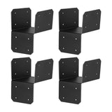 Maxbell 4 Pieces Post Anchor Connector Mending Plate for Furniture Pavilions Pergola 8.9cm