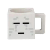 Maxbell Square Coffee Mug Decor Milk Tea Water Cup for Party Supplies Kitchen Office Grey