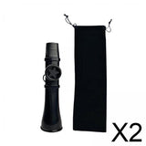 Maxbell 2xKazoo for Kids Adults with Storage Pouch Lightweight Kids Musical Instrument black
