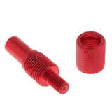 Maxbell 2xFishing Landing Net Connector Fishing Rod Thread Quick Release Adapter Red