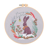 Maxbell Christmas Embroidery Starter Kit Supplies Creative Decorative Gift Craft Set Bunny