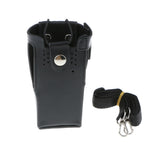Maxbell 2Pieces PU Leather Case Carry Holder Holster for Motorola GP328 GP338 GP380