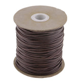 Maxbell 80 Meters 2mm Cotton Waxed Cord Beading DIY Jewelry Making Thread Coffee - Aladdin Shoppers