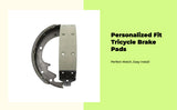 Motorcycle Rear Brake Shoe, Three-Wheeler Brake Pad, sturdy, suitable for 200/250 250 5cm