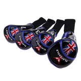 Maxbell 4pcs Long Neck Golf Club Head Cover Wedge Iron Protect Headcover Blue Black - Aladdin Shoppers