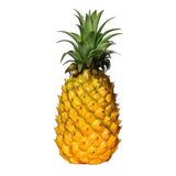 Modern Artificial Pineapple Fake Fruit Figurine Plant Decor Yellow 21x8cm