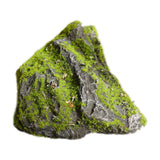 Maxbell Artificial Moss Rock Green Moss Covered Stone for Woodland Displays Crafting 21cmx11cmx25cm