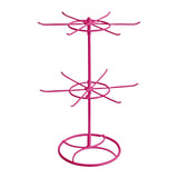 Earring Display Holder Stand 2 Layer Bracelet Holder Stand for Necklace Home Pink