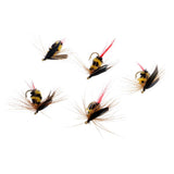 Maxbell 10pcs Bumble Bee Nymph Trout Flies Fly Fishing Hook Bionic Bee Insect Baits