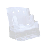 Maxbell Acrylic Brochure Holder Brochure Display Stand for Magazines Booklets School A4 2 Tier
