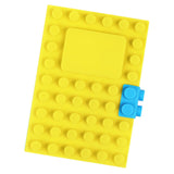 Maxbell A6 Notebook Building Block Design 100 Pages Journal for Daily Records Yellow