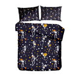 Maxbell 3Piece Halloween Theme Bedding Linen 1 Duvet Cover+2 Pillowcases A_68x86inch