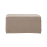 Maxbell 2pcs Ottoman Pouf Cover Foot Rest Stool Sofa Slipcover Protector Sand/Green