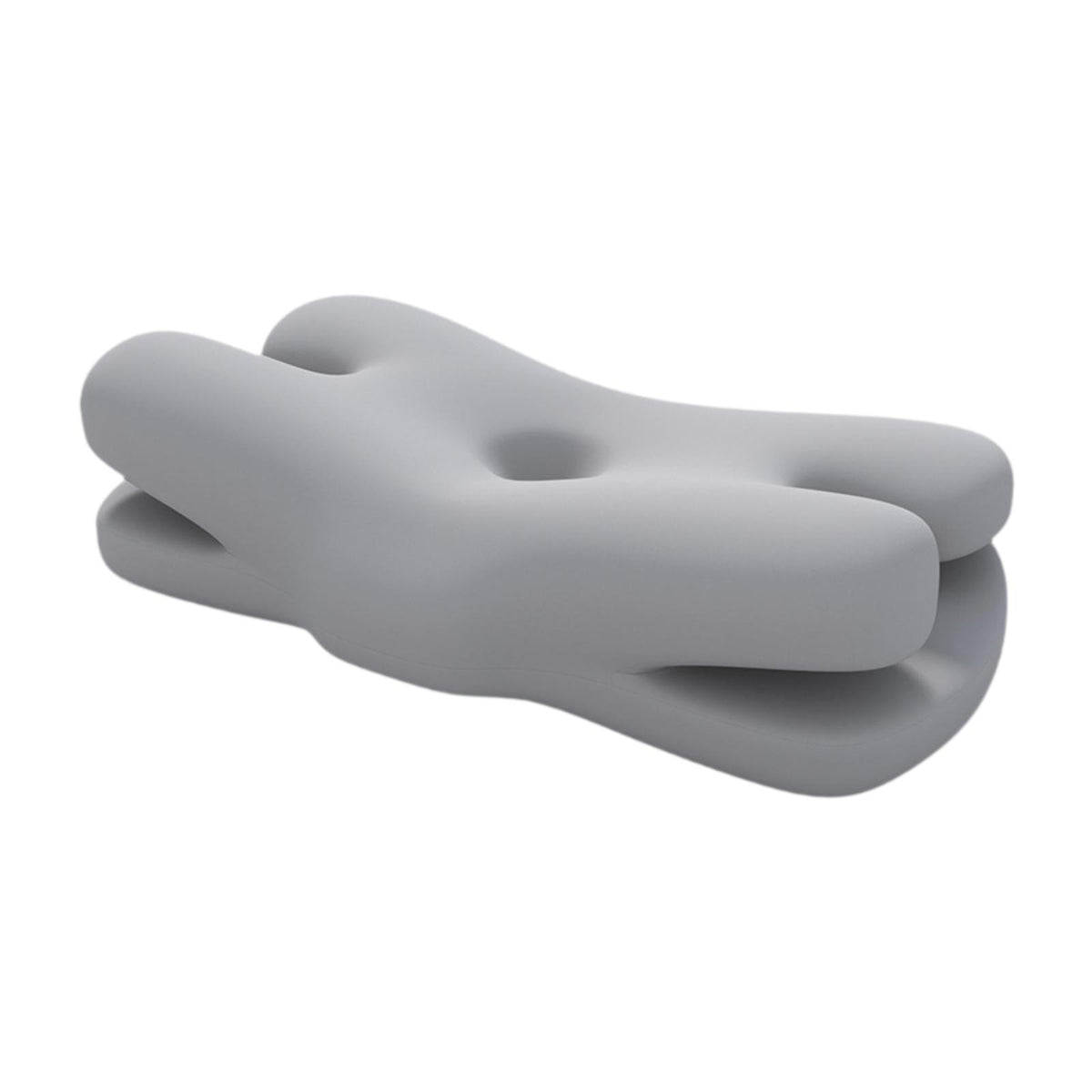 Cooling Side Sleeper Pillow Neck Pillow for Neck and Shoulder Lying Sleeping Light Gray
