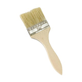 Maxbell Household Paint Brush DIY Wooden Handle Flat Brush for Watercolor Glues Deck 19cmx5.5cmx1cm