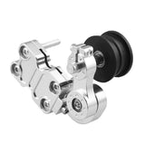 Maxbell Motorcycle Chain Adjuster Universal Premium High Performance Tensioner Guide Silver