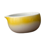 Maxbell Ceramic Matcha Bowl Handmade Gift Matcha Bowl for Family Ceremony Tea Lovers yellow