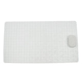 Maxbell Maxbell Non Slip Bathroom Shower Bath Tub Suction Bathtub Mat with Drain Hole White