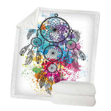 Maxbell Soft Warm Fleece Throw Blanket for Couch Sofa 50 x 60'' Hanging Decoration