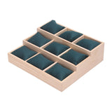 Maxbell Watch Tray Display Box Wood Necklace Display Tray for Bracelets Gifts Drawer Dark Green