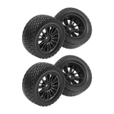 Maxbell 4Pcs 1/10 RC Car Tires W230 Sturdy Spare Parts RC Tyre Tires DIY Accessories Black