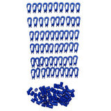 Maxbell 60pcs Plastic Hook Bungee Cord Karabiner Hook for Scuba Diving - Aladdin Shoppers