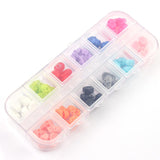 Maxbell DIY 3D Skull Nails Art Decoration Sticker Manicure Tips 60pcs/Box 12 Colors