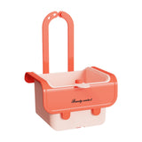 Maxbell Food Waste Strainer Mesh Strainer Multifunction Corner Hanging Sink Strainer Orange Pink
