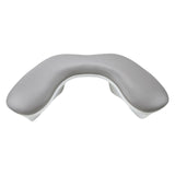 Maxbell U Shape Nail Arm Rest PU Leather Nail Hand Rest for Home DIY Home Nails Tech Gray