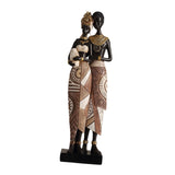 Maxbell African Statue Home Decor Aesthetic Ornament Shelf Housewarming Resin Statue