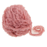 Maxbell 2pcs 32 Meters Soft Fur Yarn for Crocheting Knitting Coral and Pink