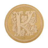Maxbell Retro Sealing Wax Classic Initial Wax Seal Stamp Wooden Alphabet Letter K - Aladdin Shoppers
