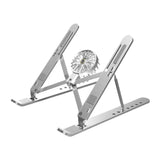Maxbell Laptop Riser Aluminium Alloy Angle Adjustable Notebook Laptop Metal Mount silver