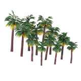 Maxbell 37Piece Cypress+Palm Tree Model Green Roadway Landscape Building Layout HO N