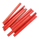 Maxbell 5x10 Pcs Carpenter Pencils with Measuring Builders Woodworking Pencil Marker