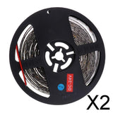 Maxbell 2x 5 Meter Bright Waterproof Strip Light 300 LED DC 24V for Car Truck Trailer Blue