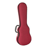 Maxbell Ukulele Hard Case 26inch Lightweight Portable Ukuleles Bag for Tenor Ukulele Red