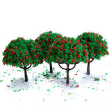 Maxbell 1/100 Scale Model Trees with Flowers and Model Ground Cover Flowering Plants