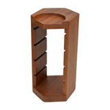 Maxbell Filtration Basket Rack Versatile Wooden Stand Holder for Restaurant Kitchen Home red wood