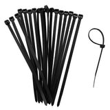 Maxbell Maxbell 20Pcs Adjustable Self Locking Nylon Cable Ties for Home Diving Garage Black