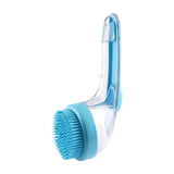 Maxbell Dog Bath Brush SPA Removes Loose Hair Pet Grooming Brush for Puppy Cats Dogs Blue