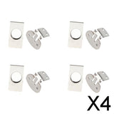Maxbell 4x8X Invisible Magnetic Tie Stay Electroplate Anti-wrinkle Clip Anti-floating