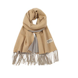 Maxbell Pashmina Shawl Wrap Fashionable Long Winter Scarf for Bedroom Office Wedding Camel Color