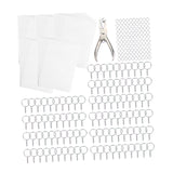 Maxbell 50Pcs Heat Shrinkable Sheet Materials Decor for Presents Father’S Day Charms