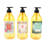 Maxbell 3 Pieces 1000ml Refillable Pump Bottle Empty Shampoo Dispensing Container Suit for Home or Travel - Aladdin Shoppers