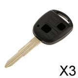 Maxbell 3x2 button Key Fob Remote Case Blank TOY41 Blade for    Yaris Corolla