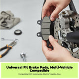 Universal Disc Brake Pads, Front & Rear, Motorcycle Dr. A 7.7x4.2x0.7cm